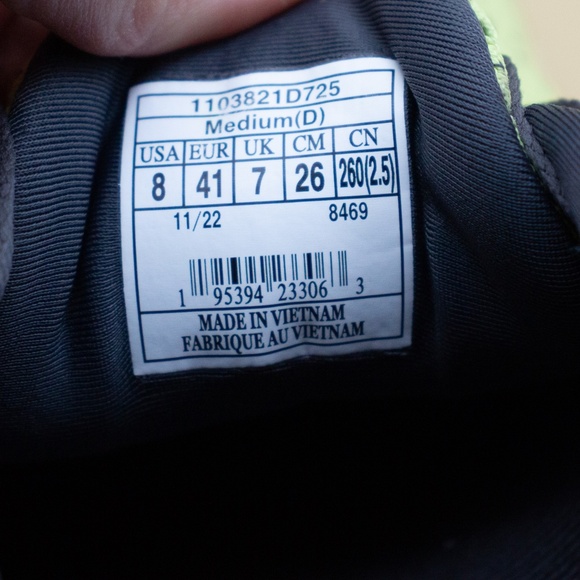 Brooks Glycerin 20 Lime Red Ebony Running Shoes 1103821D725 Men's Size 8 D - Picture 8 of 9